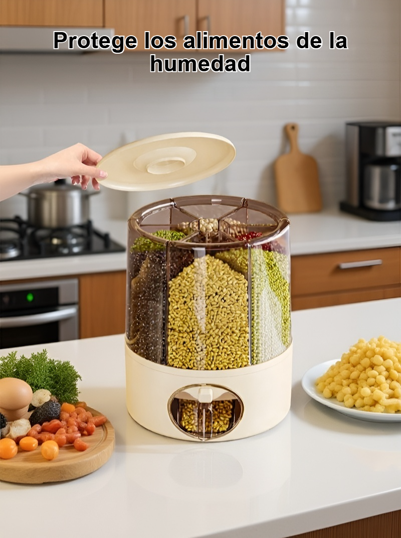 Organizador de cocina para granos y alimentos secos
