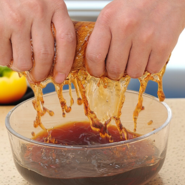 Zagęszczona, chłonna ściereczka kuchenna