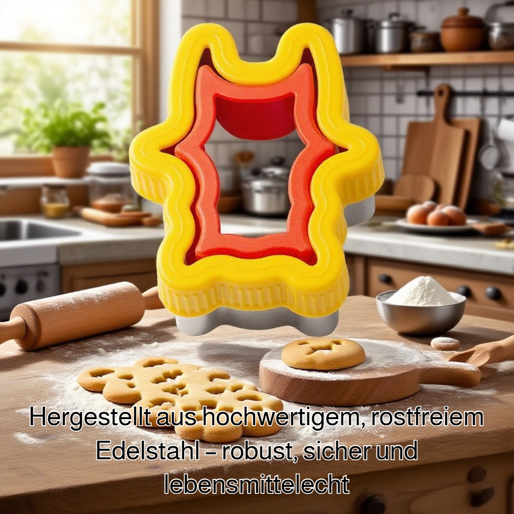 Sandwichschneider mit Cartoon-Motiv, Edelstahl