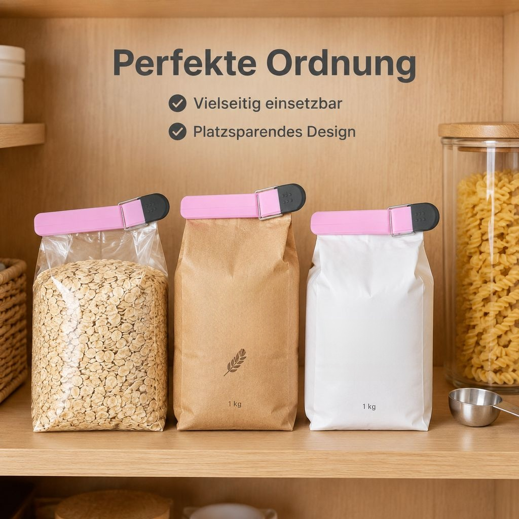 Verschlussclips für Lebensmittelbeutel Tee Milchpulver Snacks Frischhalteklammern