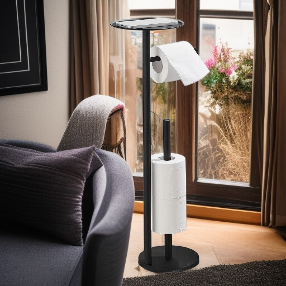 衛生紙架放置手機示意圖