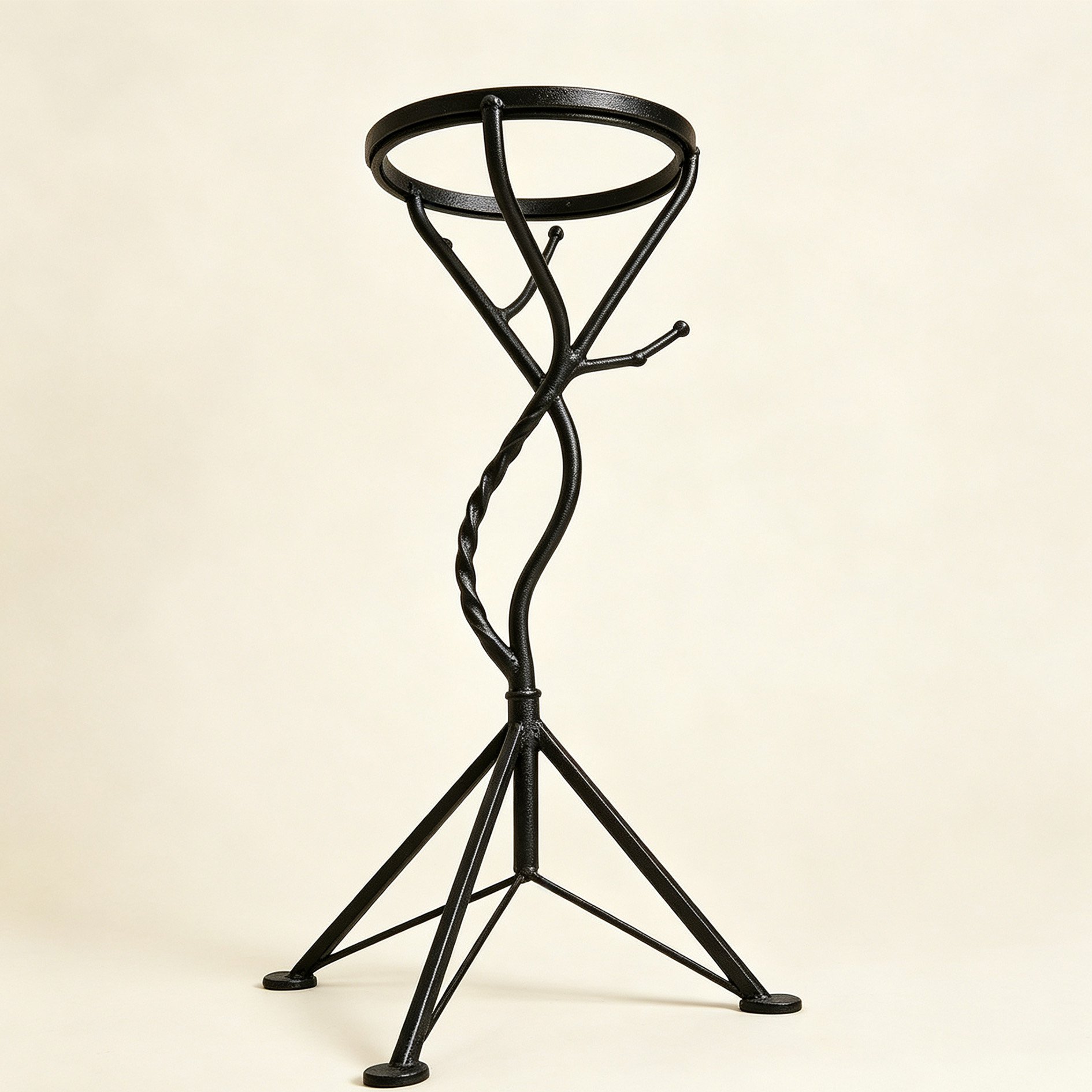 wrought iron flower stand