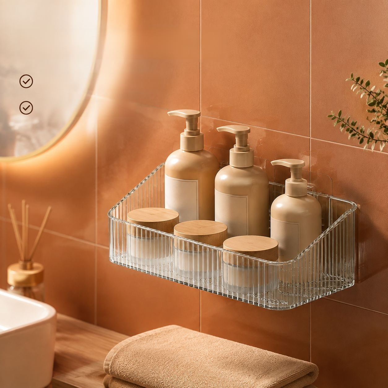 Draining Bathroom Storage Caddy