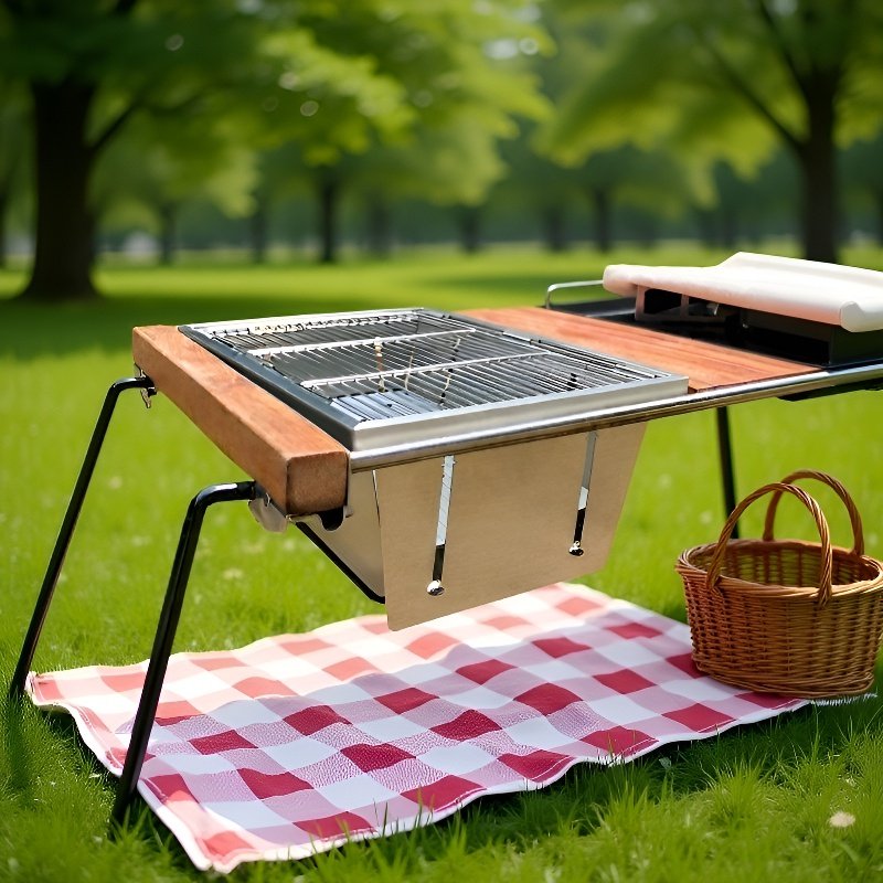 屋外用折りたたみ式バーベキューグリル