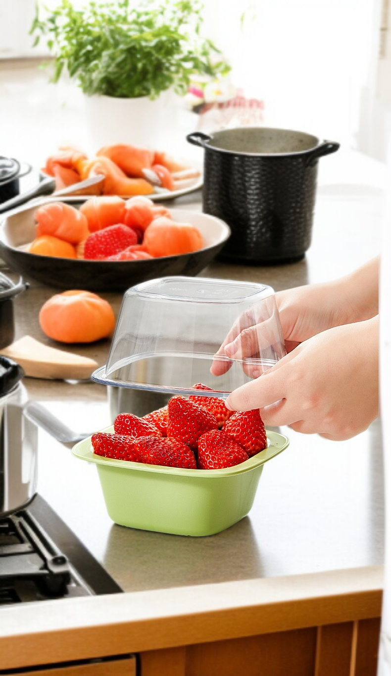 야채와 과일 세척 후 물빠짐 접시 활용