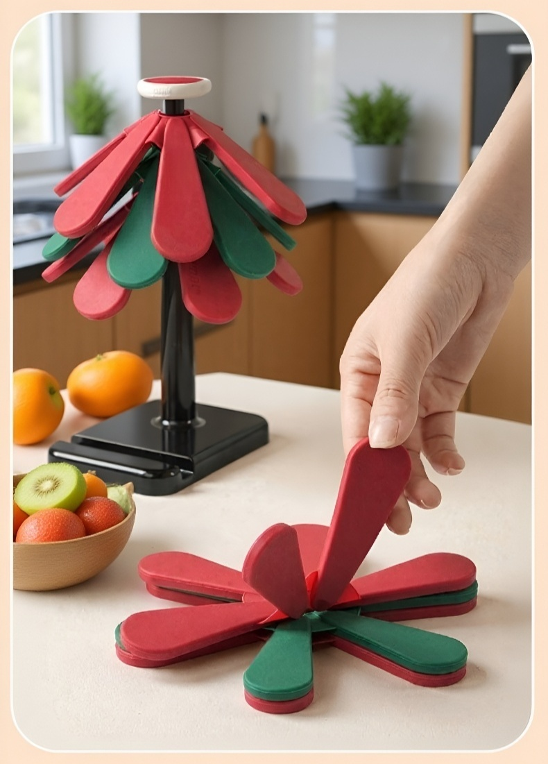 Antypoślizgowa podkładka silikonowa w formie choinki