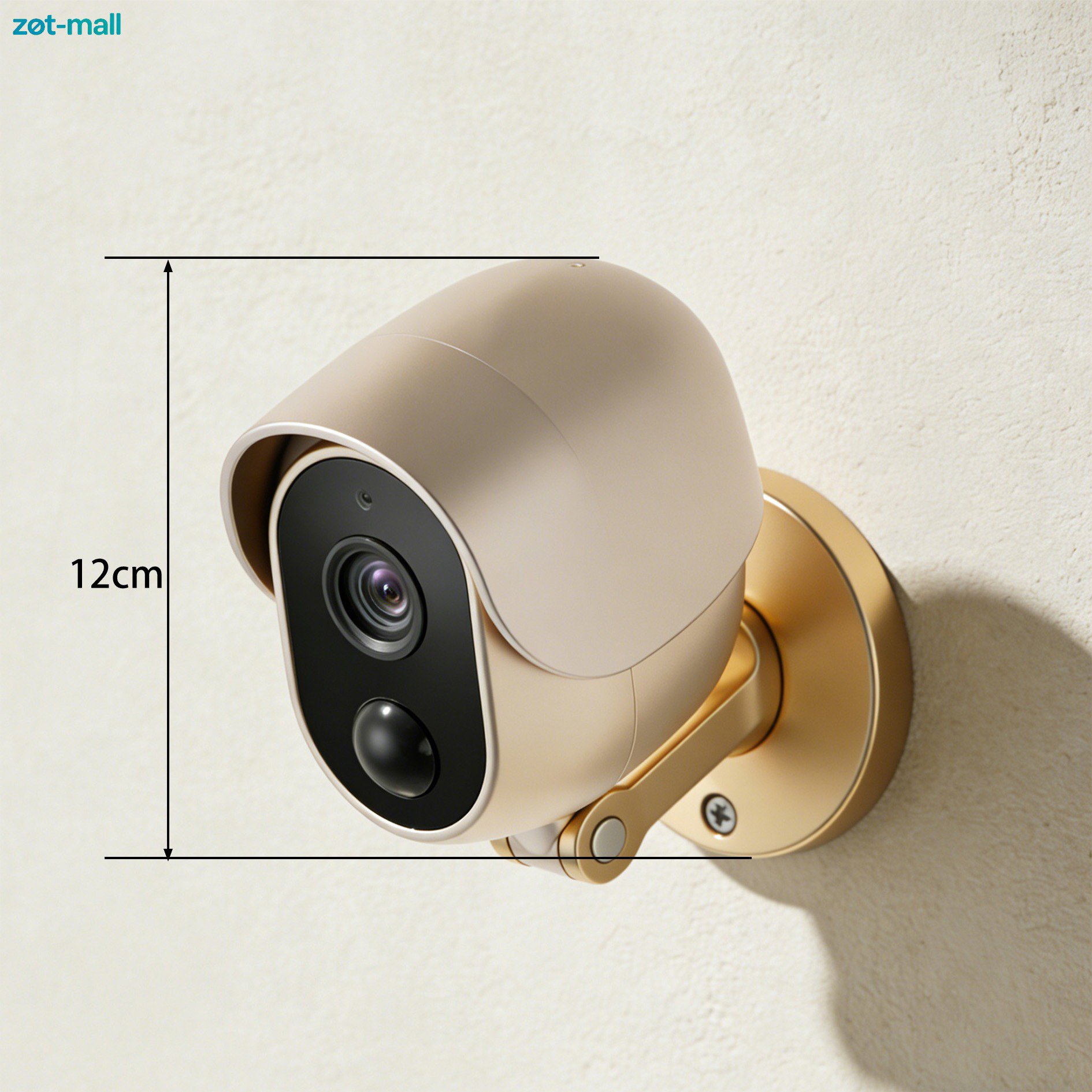 Outdoor home surveillance camera with weatherproof design