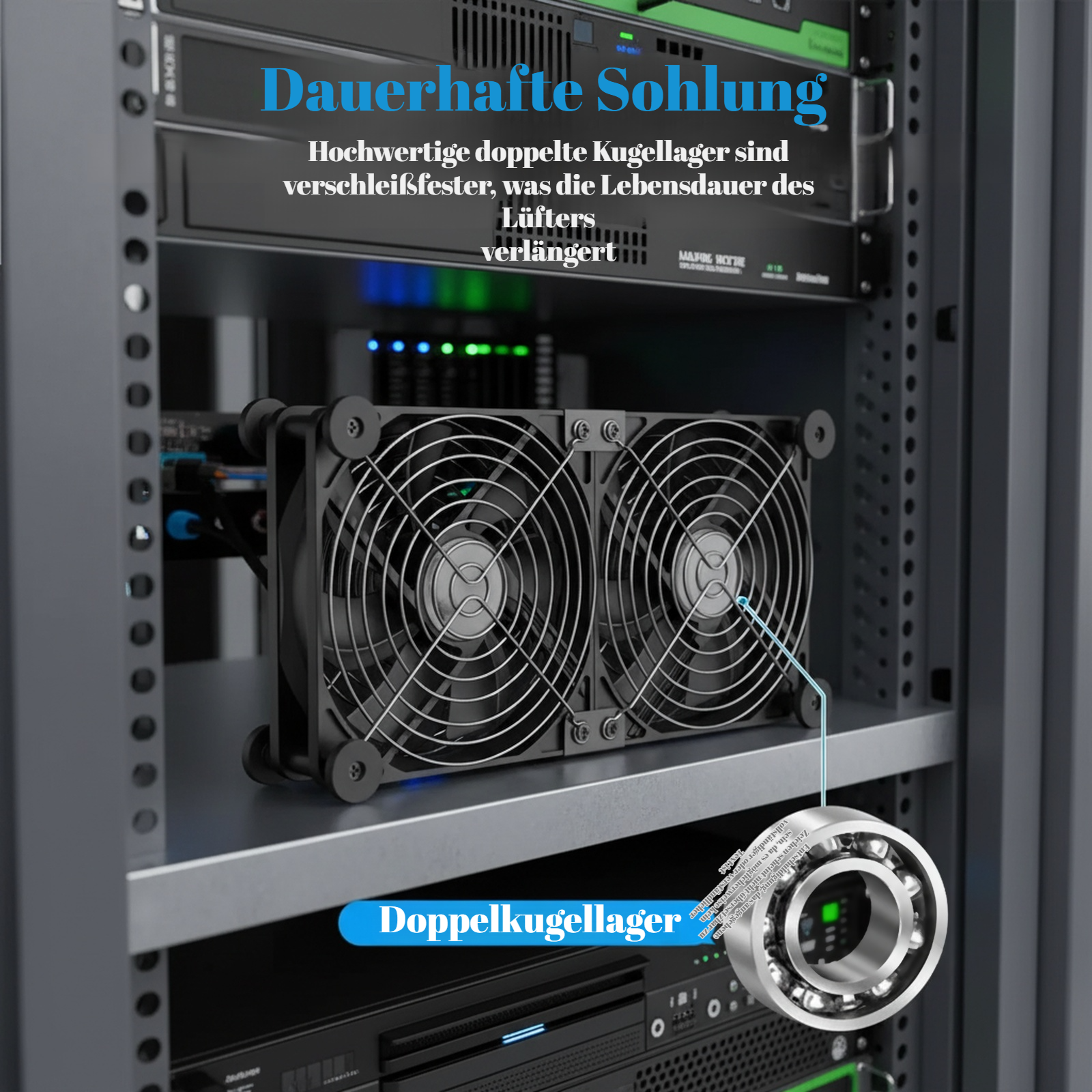 USB 5V/12V 8025 12025 Router Desktop Kühlventilator