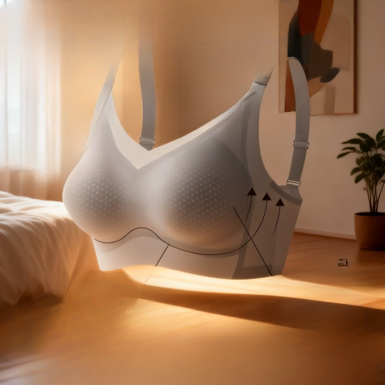 レディース超薄型ヘムラインアイスブラ正面画像