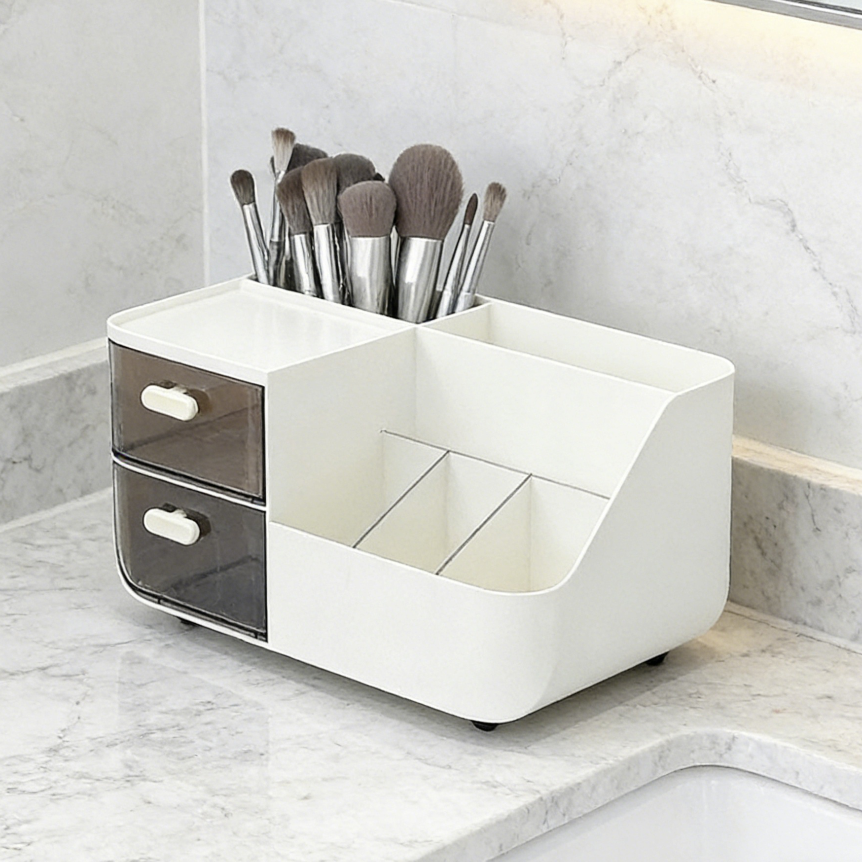 多機能デスクトップオーガナイザー兼収納ボックス