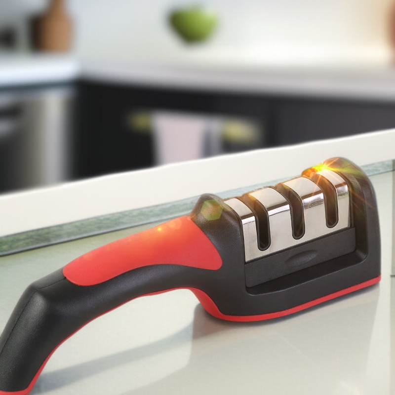  휴대용 3단계 칼 숫돌 다이아몬드 칼갈이