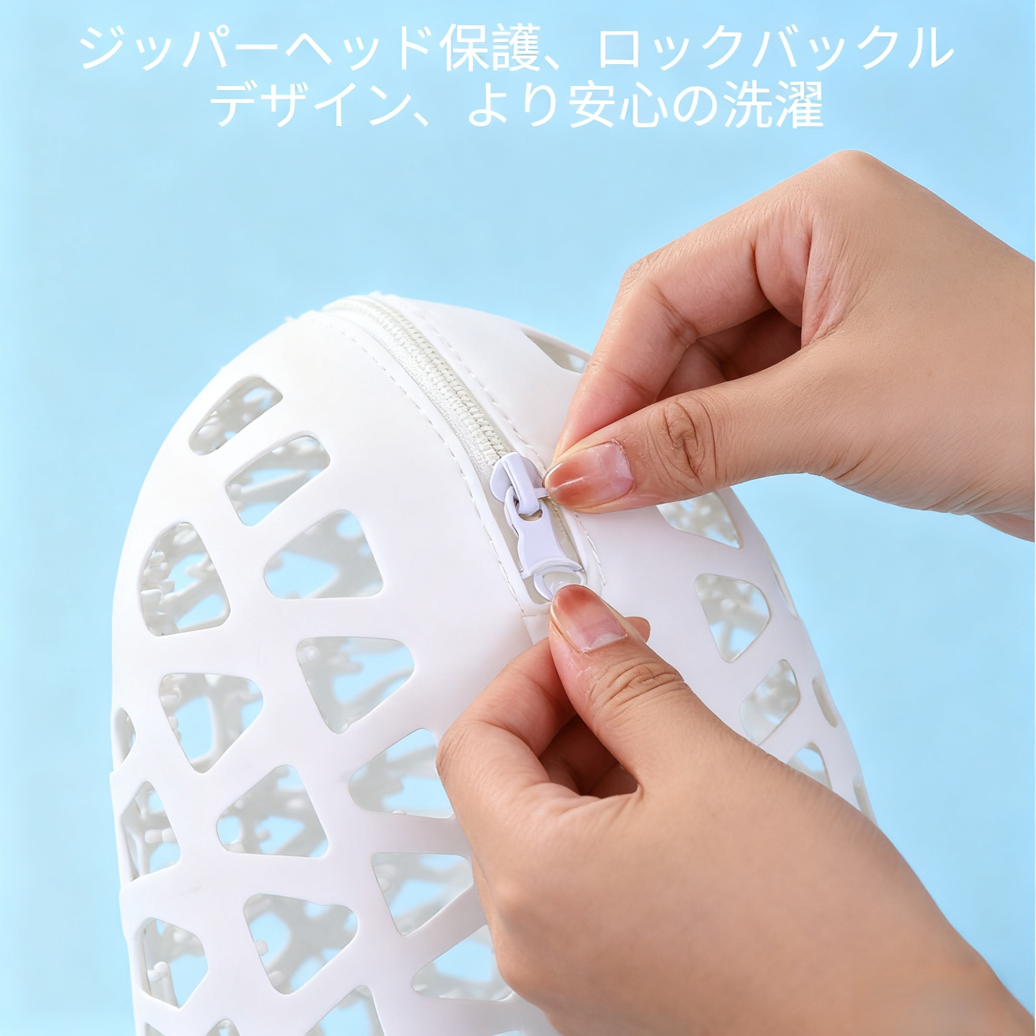 洗濯機で靴を洗うシリコンジッパー洗濯バッグ