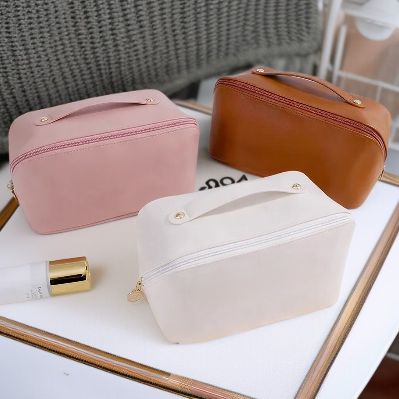 Large capacity storage bag for toiletries and makeup