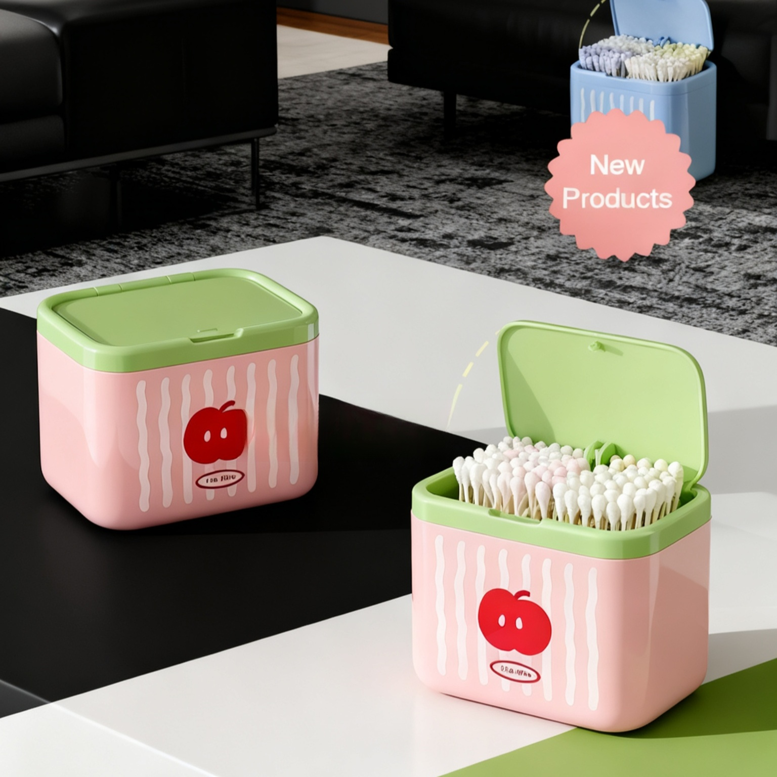 Automatic Lifting Cotton Swab Box
