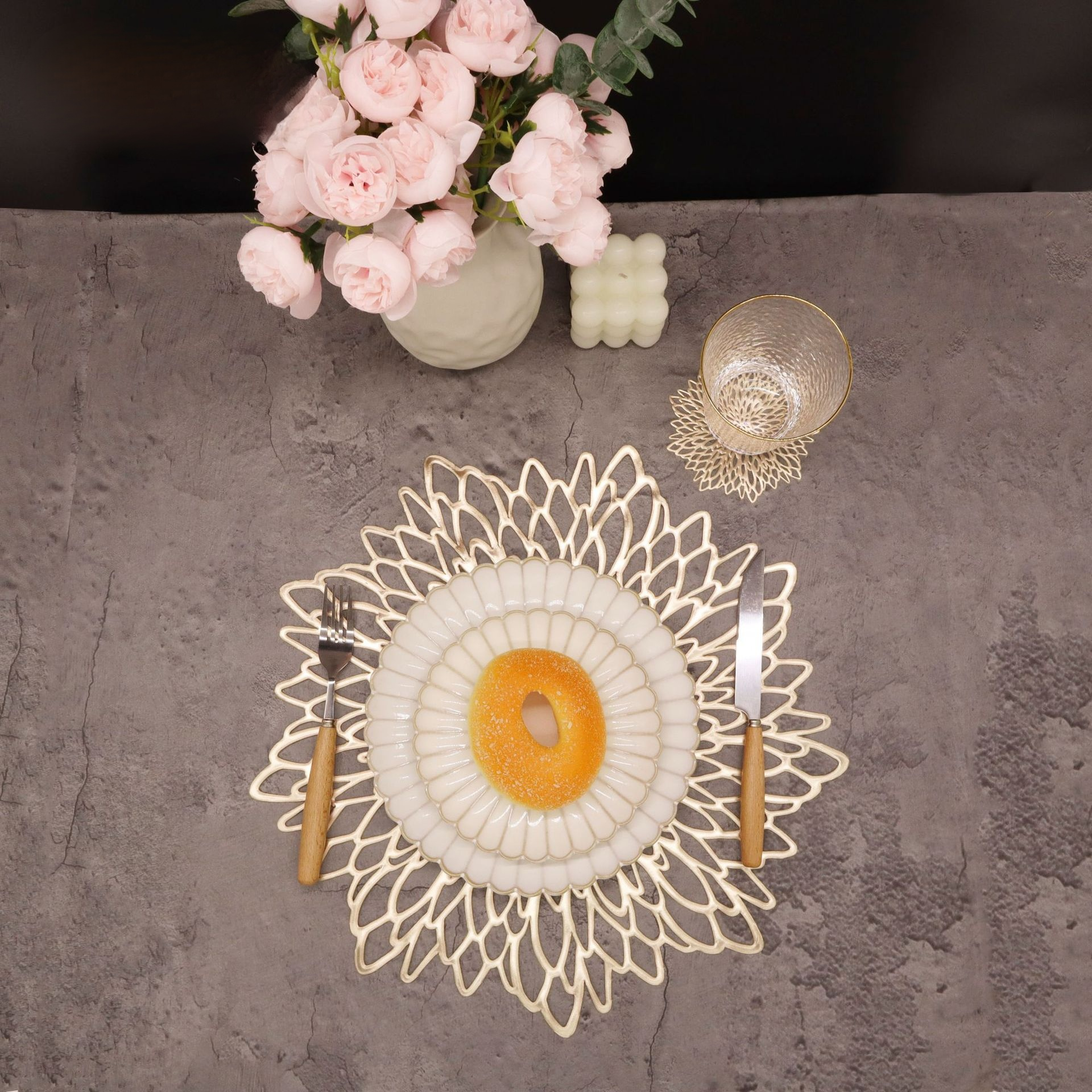 Alfombrilla de mesa hueca para comedor