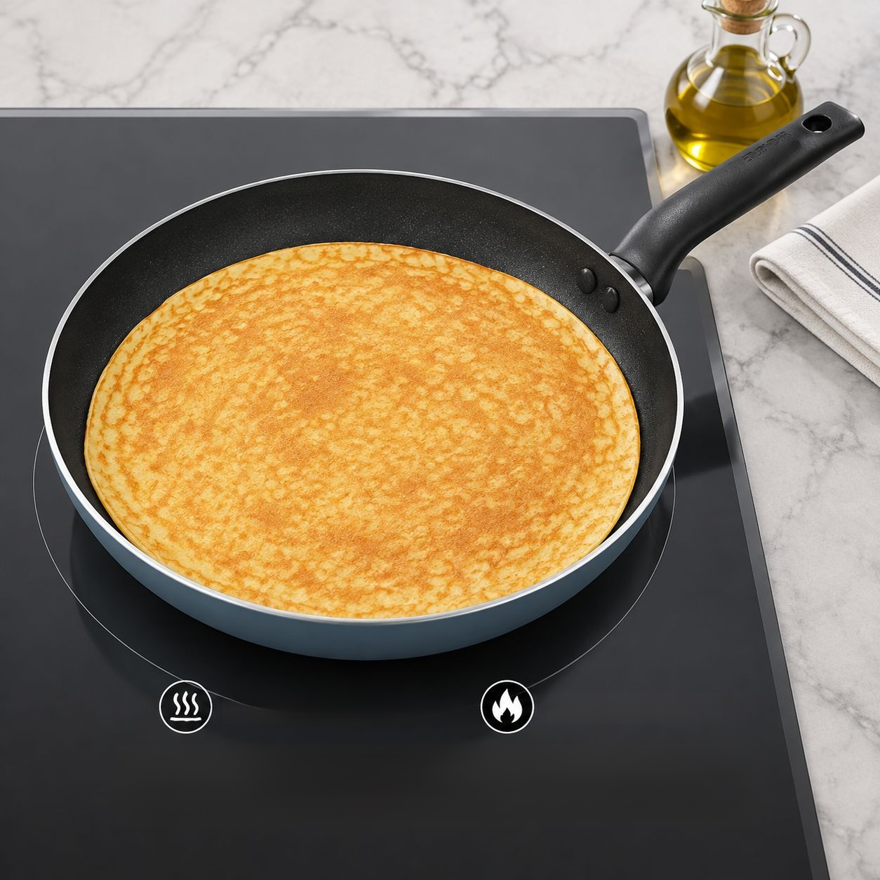 Poêle à Frire Antiadhésive Supor pour Crêpes et Œufs Gaz Induction