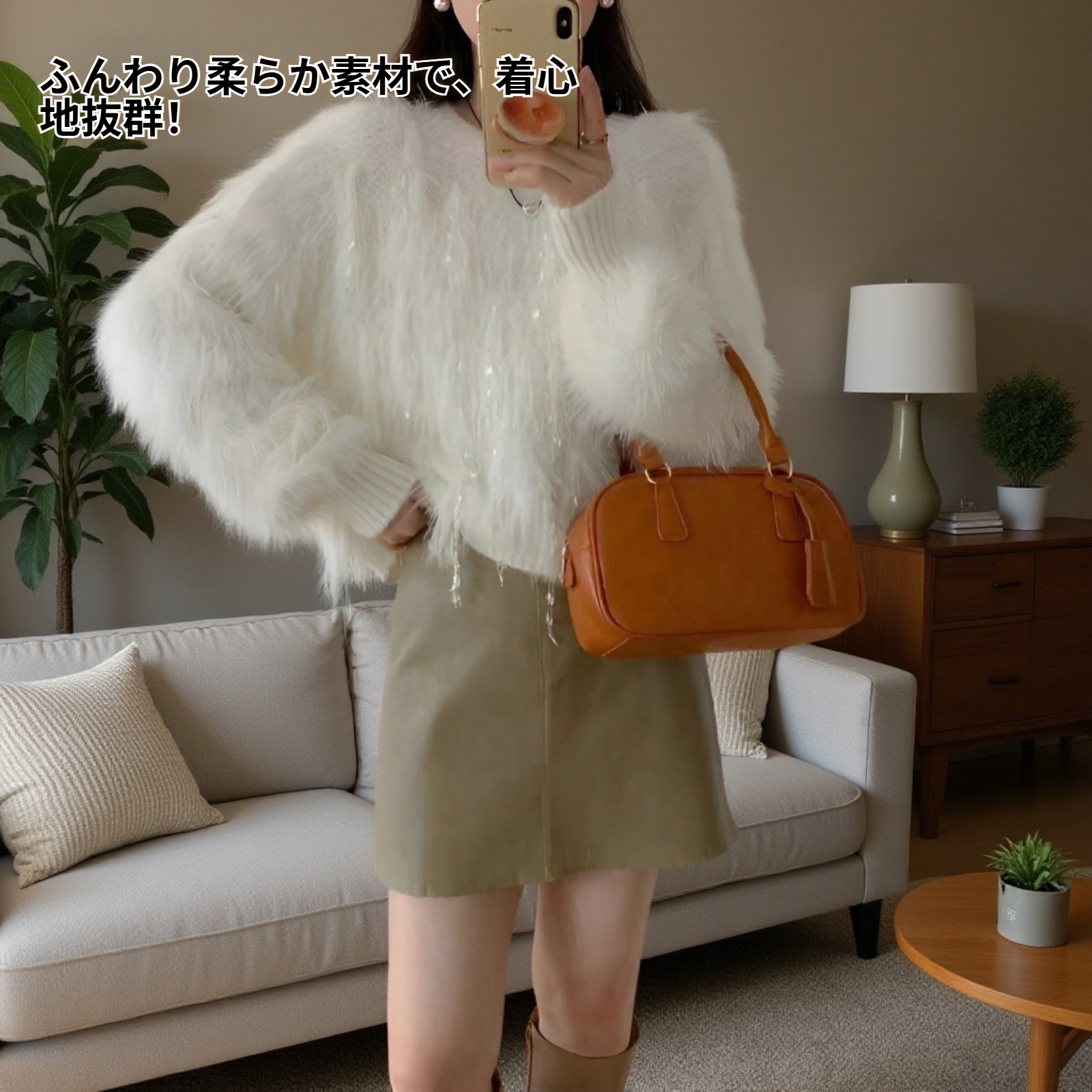【春の主役級トップス】レディース ニット セーター フリンジ シャギーニット ふわふわ 長袖 おしゃれ 大人可愛い 映えトップス デート