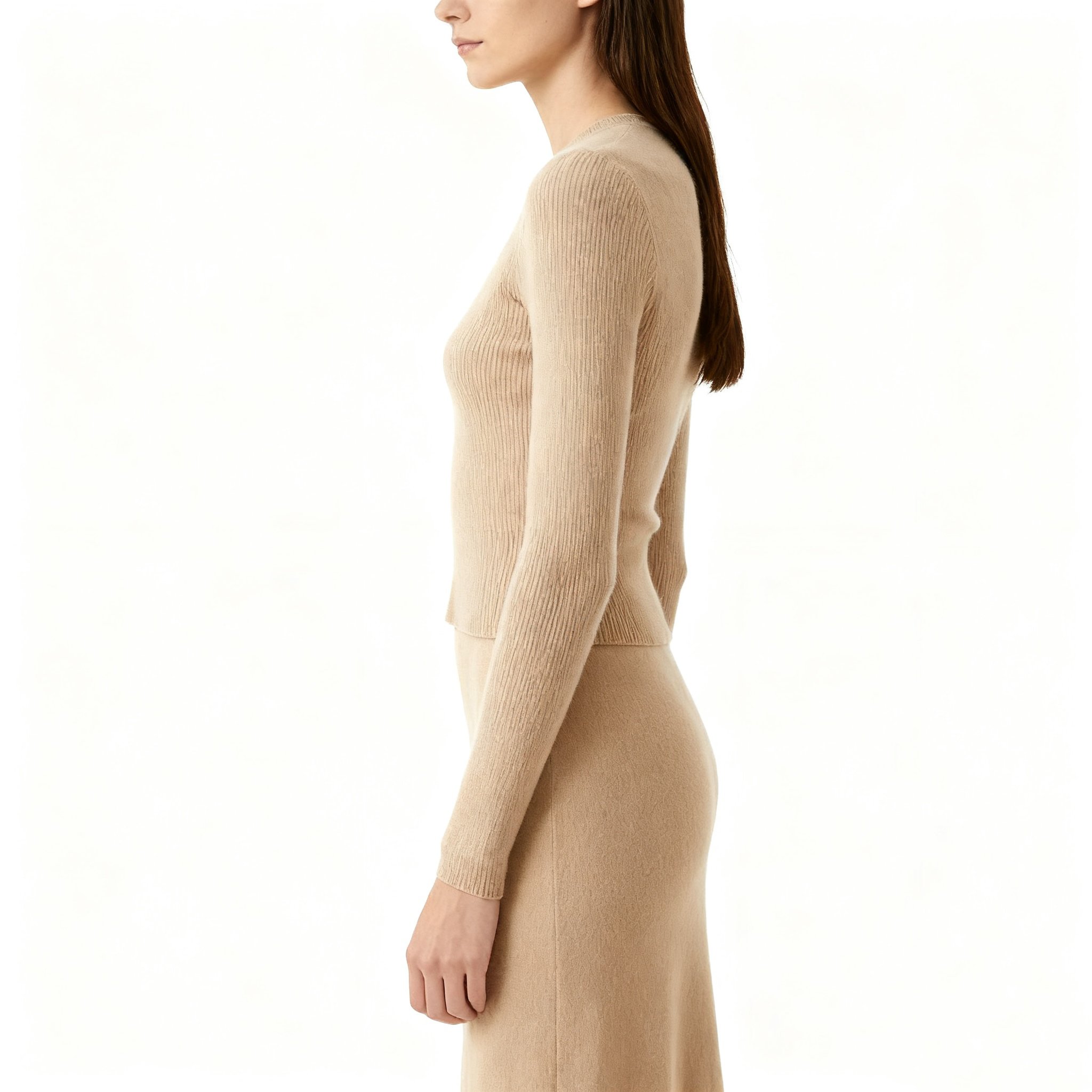 카페색 슬림핏 세트 원피스 