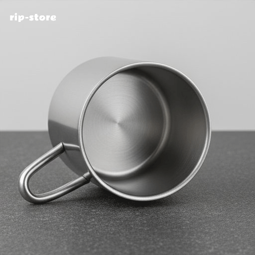 Stainless steel office cups (3 pieces)