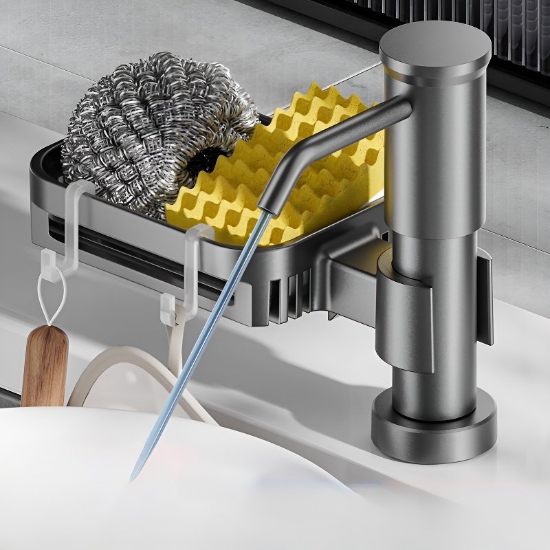 Stiskací dávkovač mýdla z hliníku pro kuchyňský dřez