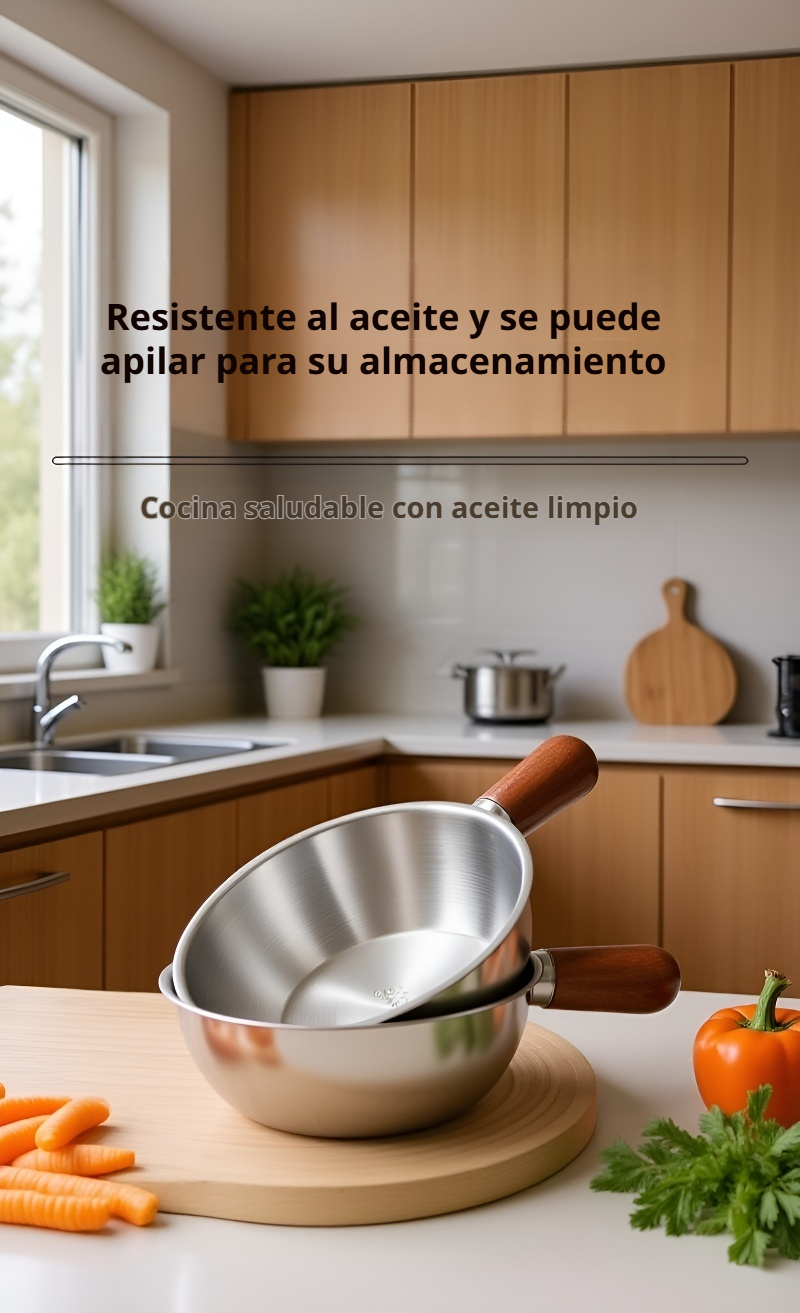 Detalle de la tapa hermética de la olla multifuncional de acero inoxidable