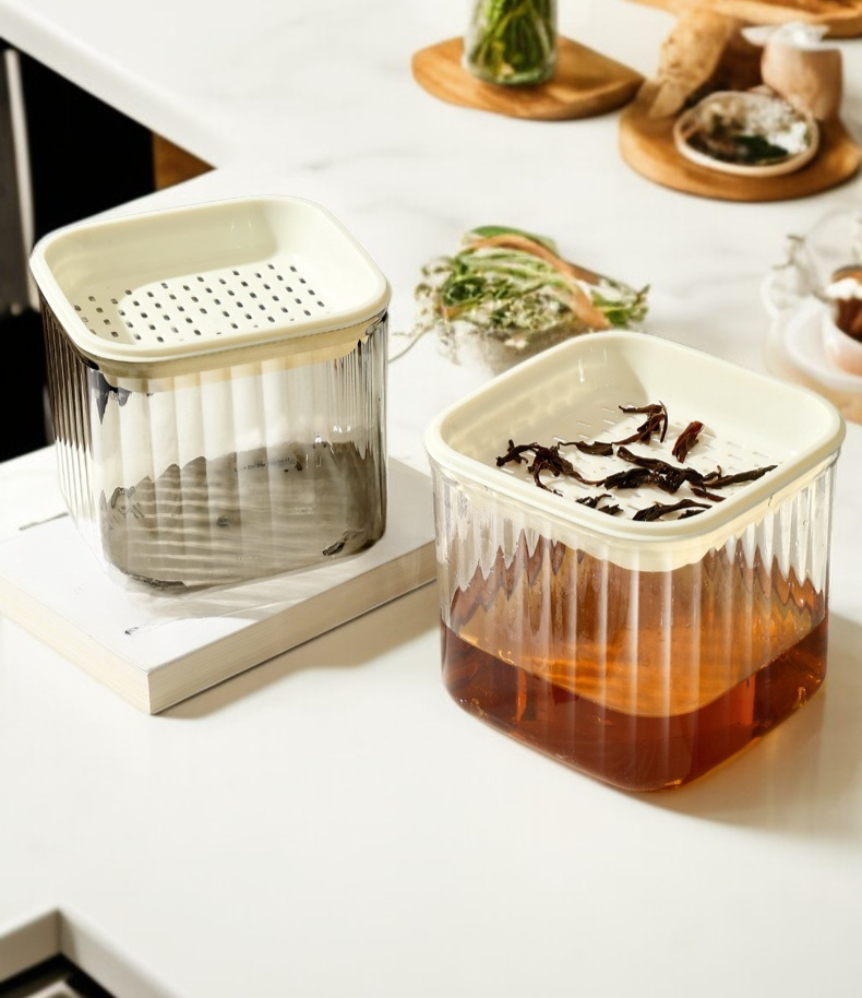 Compact tea waste disposal bucket for tea preparation