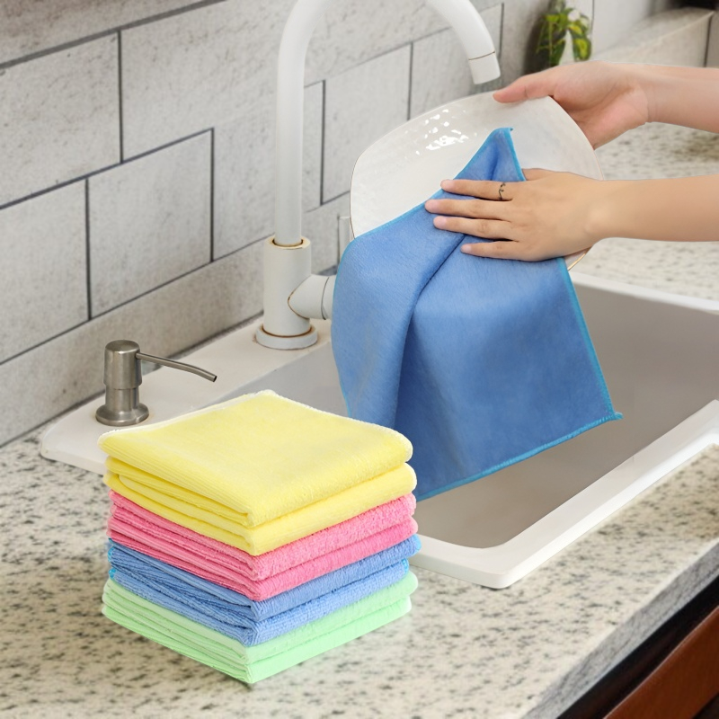 기름기 제거 극세사 행주 기름 묻히지 않고 털 빠짐 없는 식기세척 행주 고효율 클렌징 행주