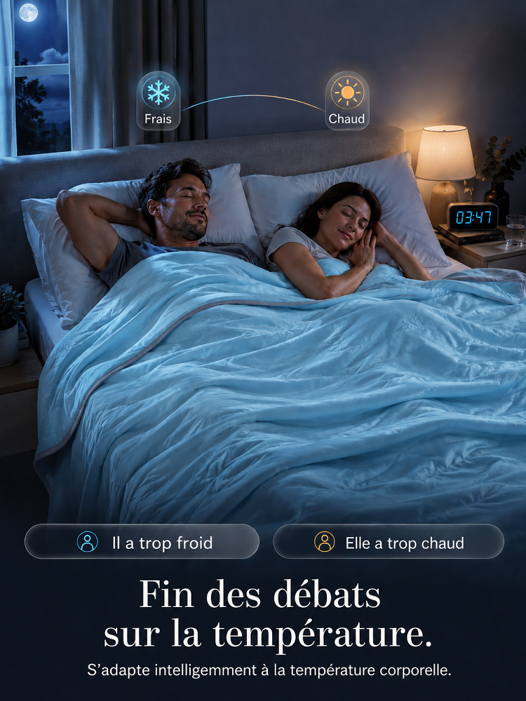 Couette fraîche en fil de menthe, absorbante et respirante pour un sommeil profond