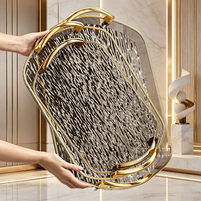 Multifunctional Nordic style handle tray