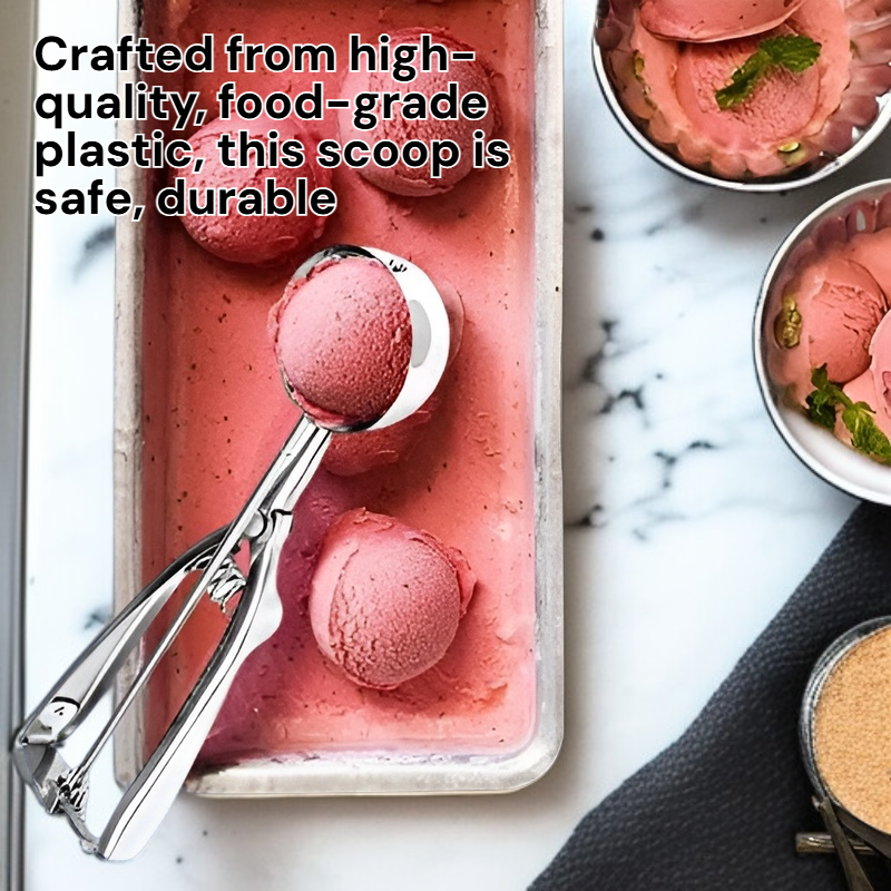 Plastic Ice Cream Scoop Kitchen Fruit Ball Spoon