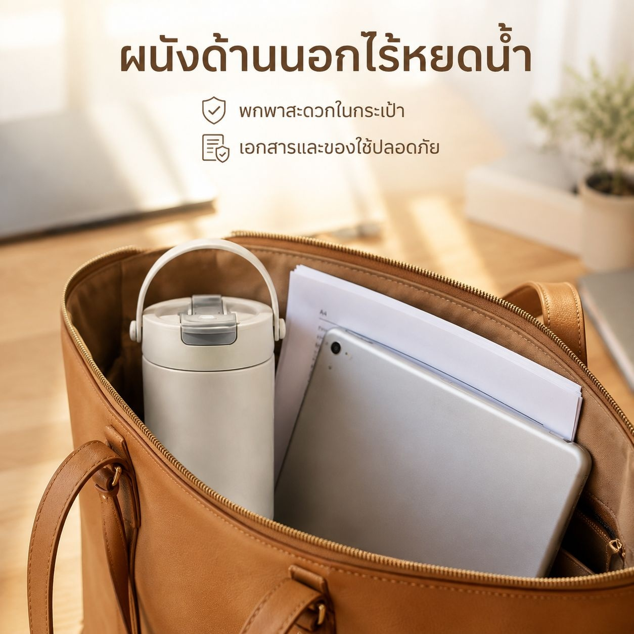 กระบอกน้ำเก็บความร้อนเซรามิกดีไซน์ทันสมัย ความจุเยอะ