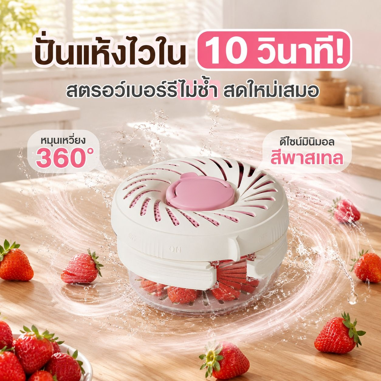 ตะกร้าครัวอเนกประสงค์สำหรับล้างและกรองผลไม้