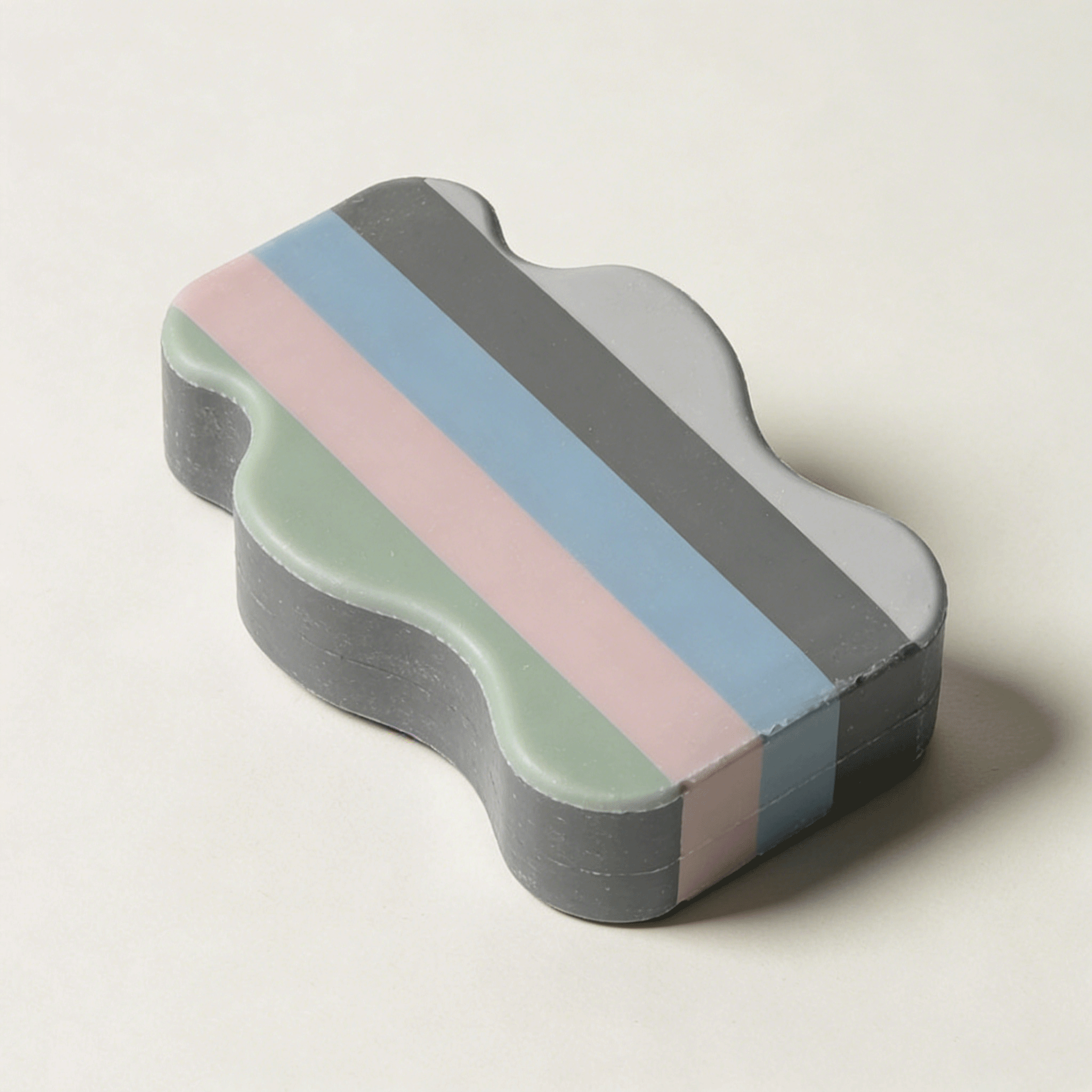 Colorful Striped Shape Soap Bars (Pack of 5)