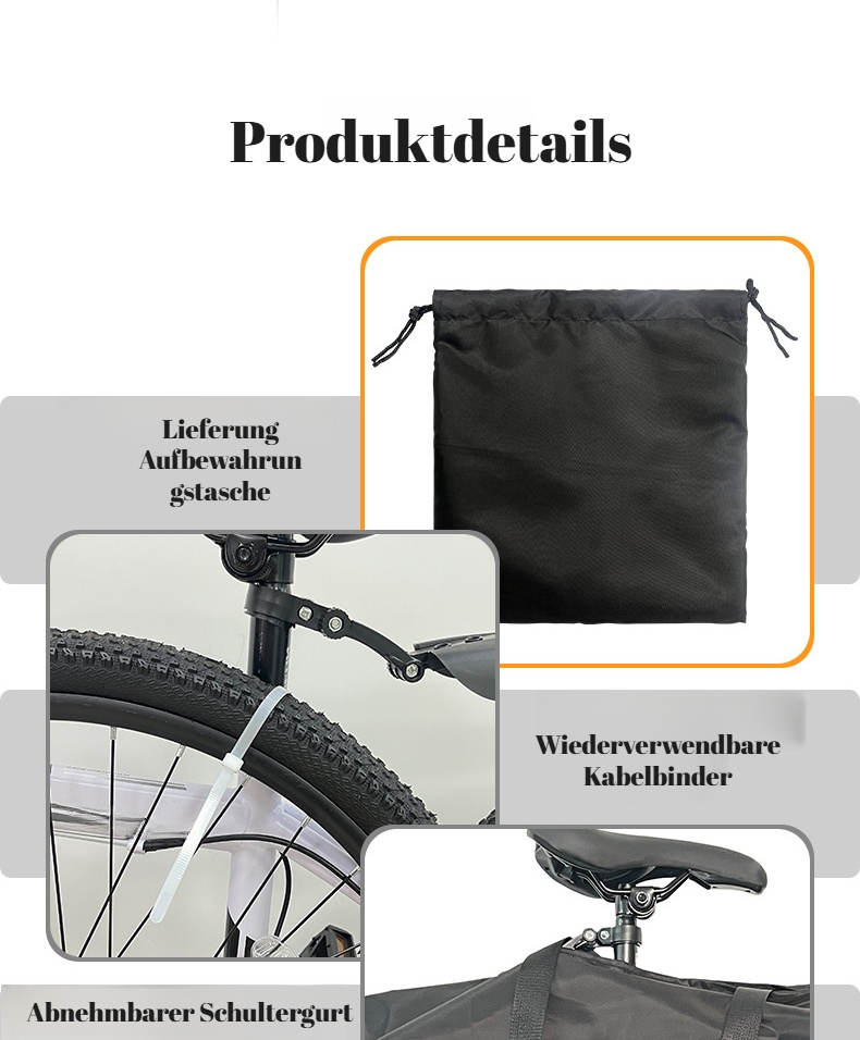 Wasserabweisende Fahrradtasche für Reisen und Aufbewahrung