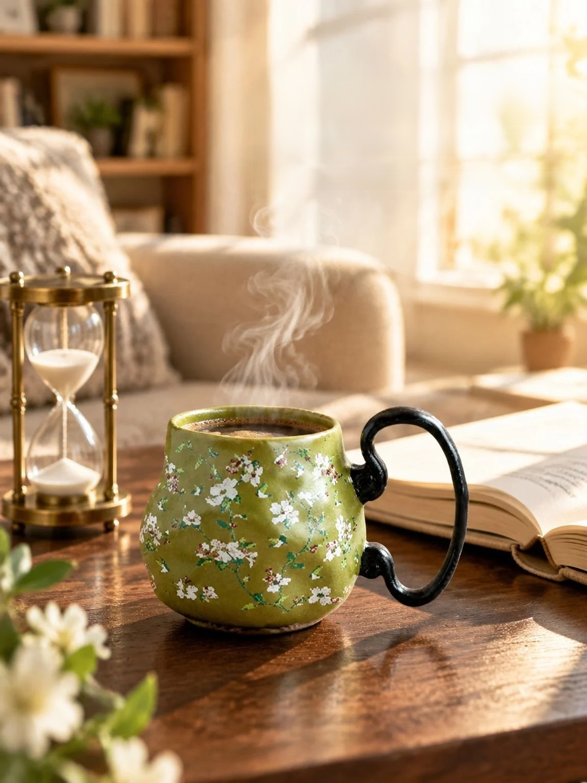 Creative ceramic household water cup with vintage style