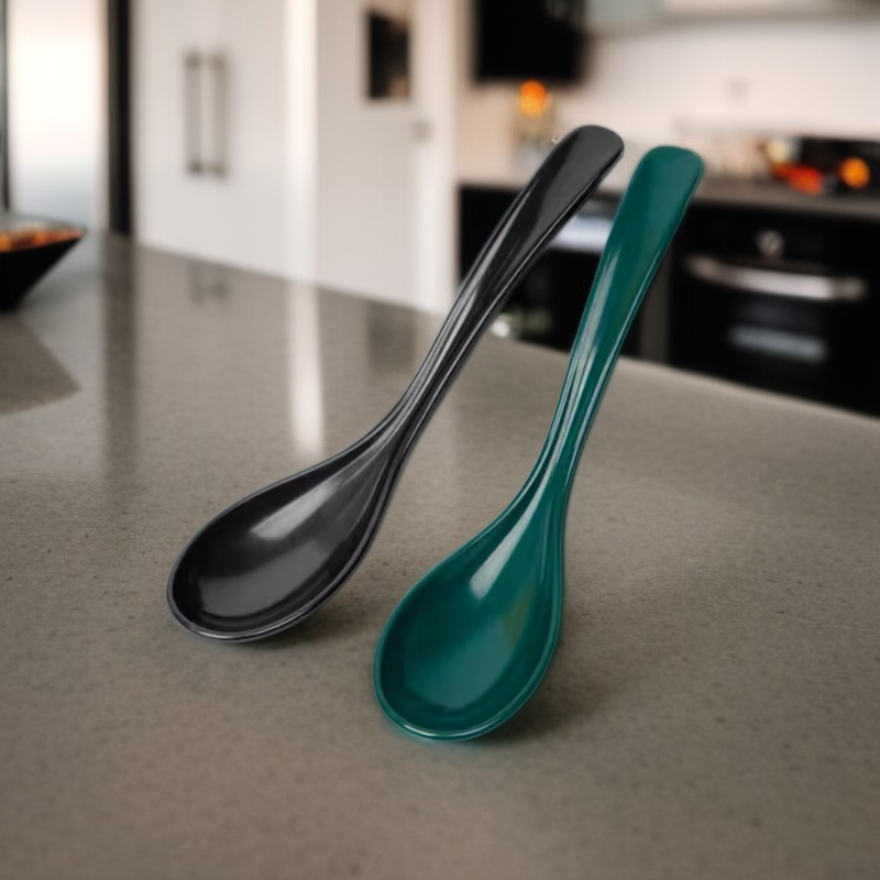 합금 소재의 긴 손잡이 수프 스푼