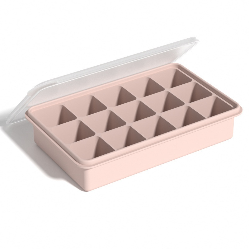 Household 4-Grid Ice Cube Tray with Lid