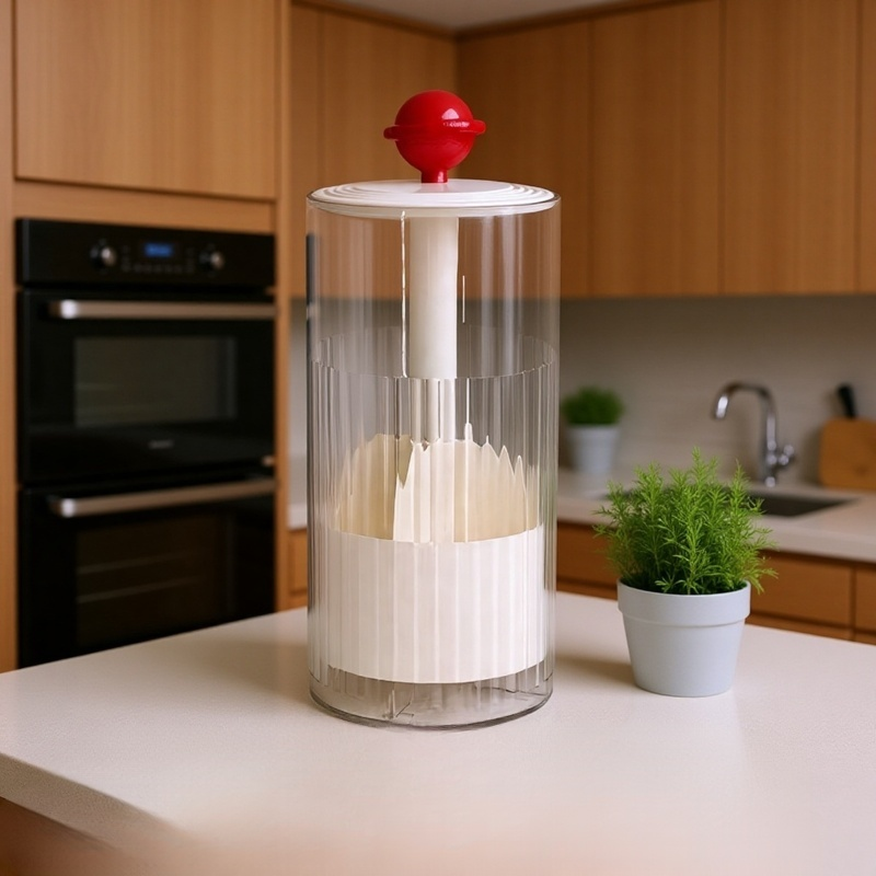 Automatische Hebe-Make-up-Pinsel-Aufbewahrungsbox, staubdichte, hochwertige, abgedeckte Desktop-Pres