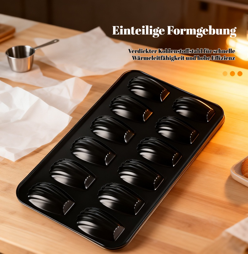 Antihaftbeschichtete Backform für perfekte französische Kekse