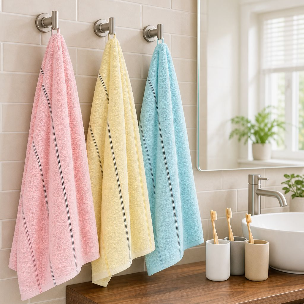 Hotel Bath Pure Cotton Towel Absorbent and Soft Face Towel Affordable for Home Use
