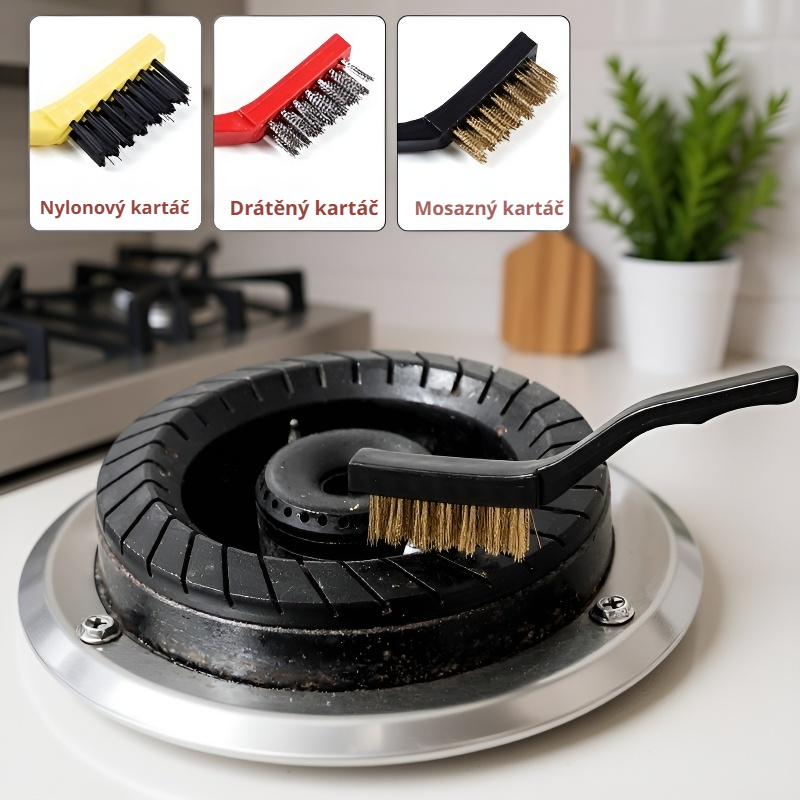  Čisticí kartáč na plynový sporák