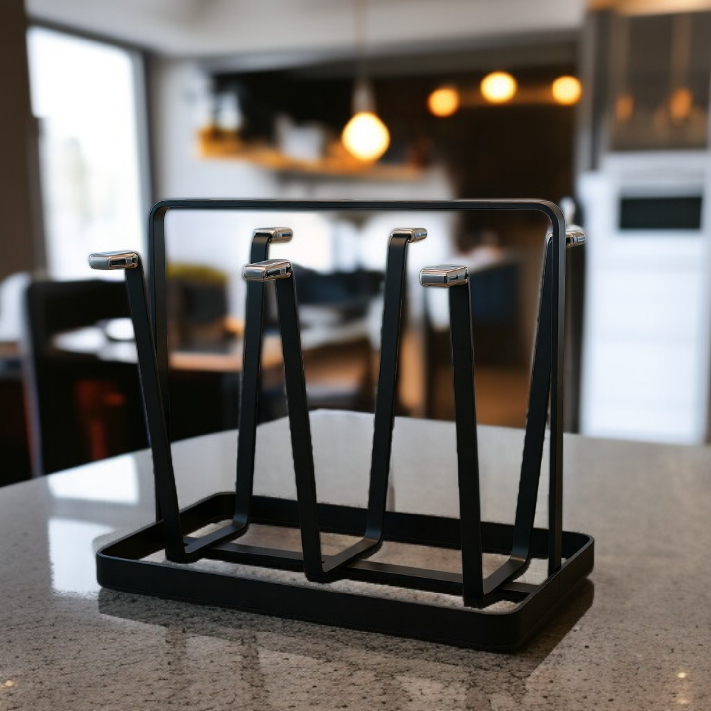 رف تخزين الأكواب المنزلية