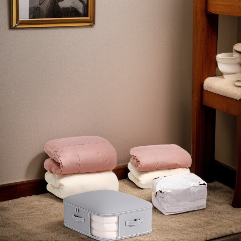 キルトや寝具のための収納バッグ