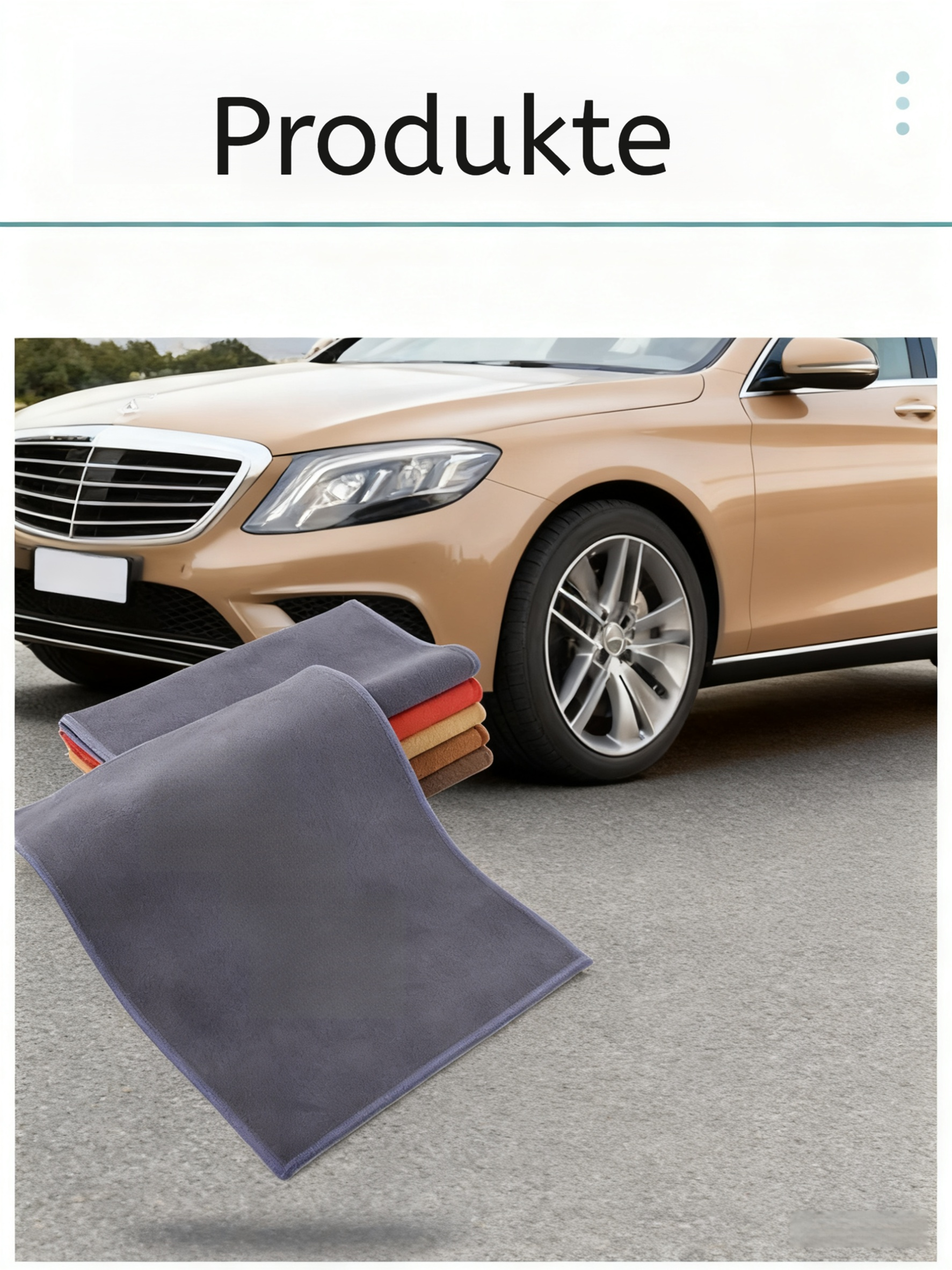 Langlebiges Wildleder Waschtuch beim Polieren eines Autos