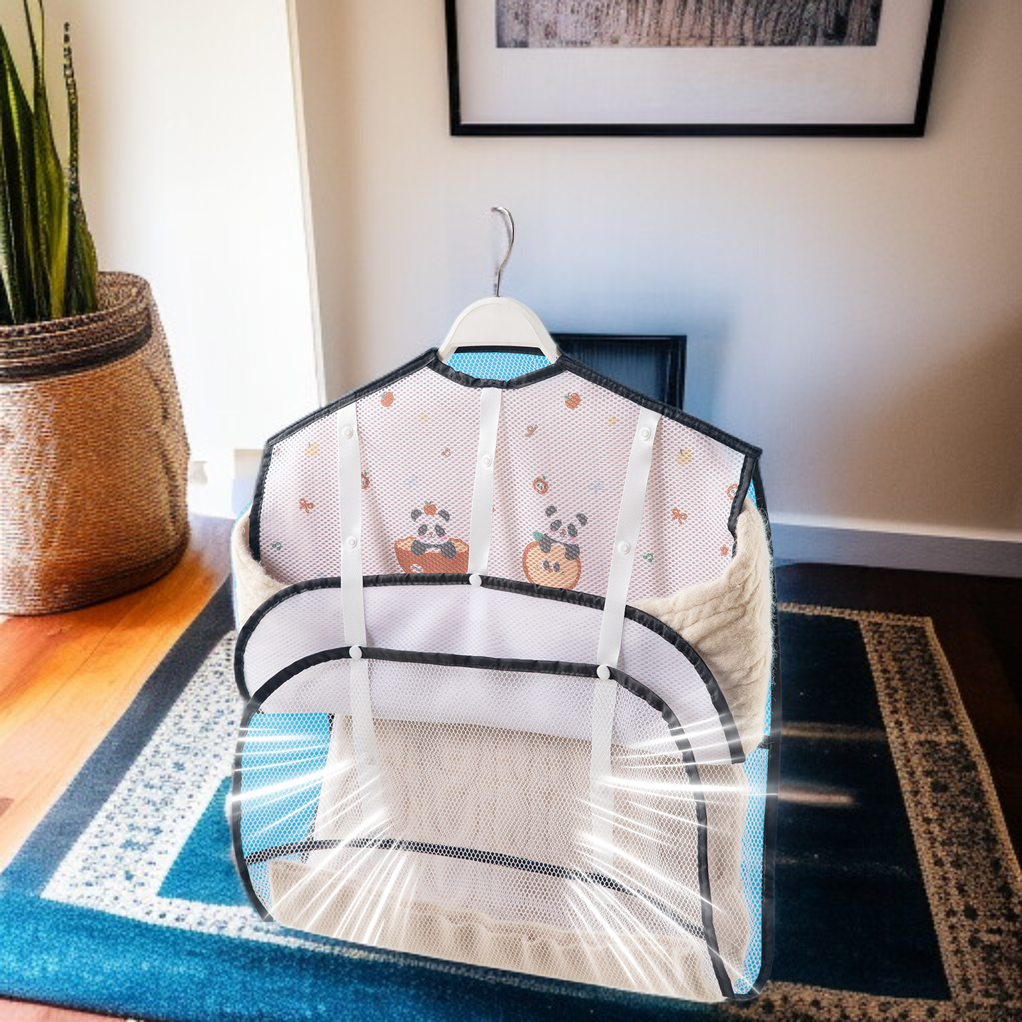 Praktyczna siatka do przechowywania ubrań