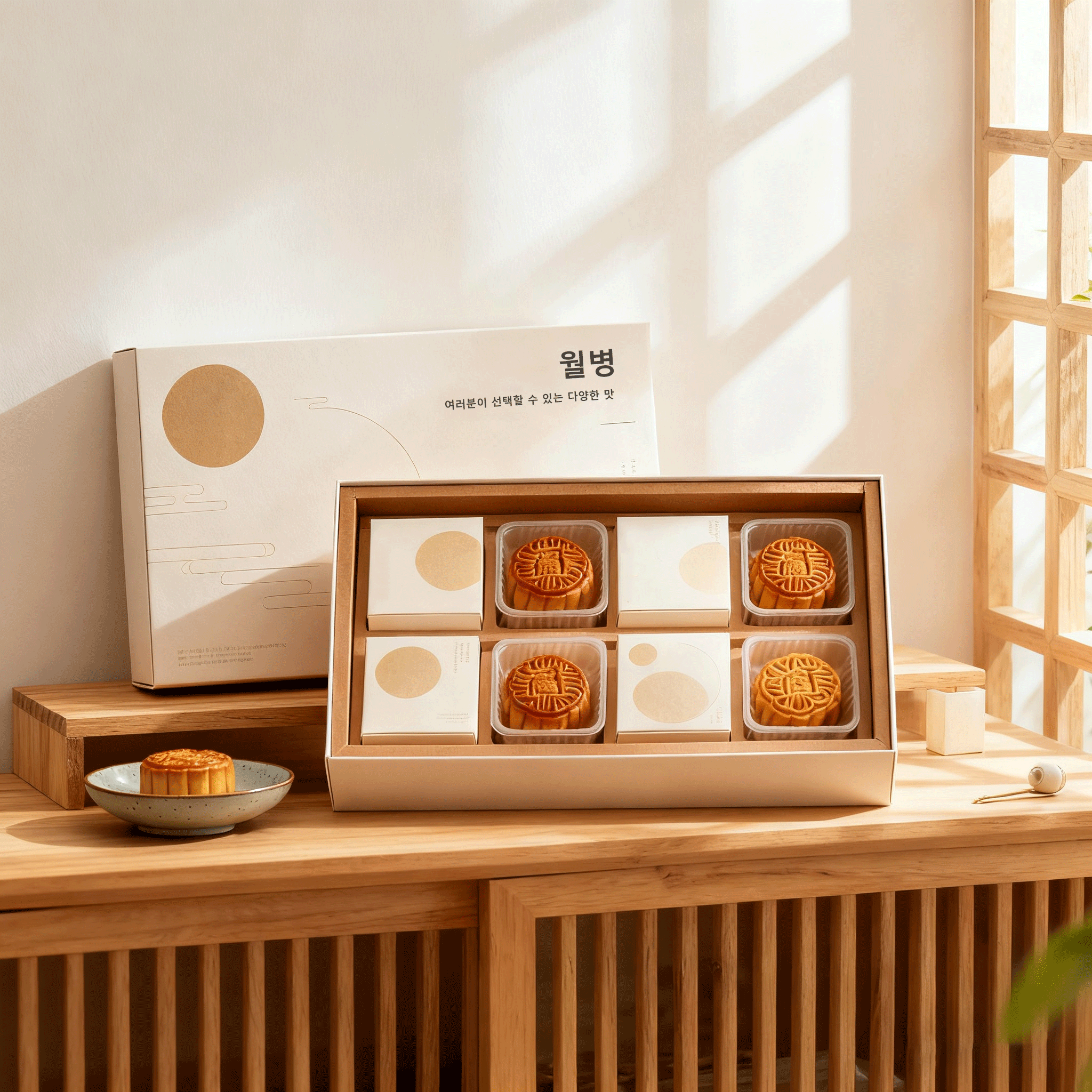 여러 가지 맛 월병 컬렉션