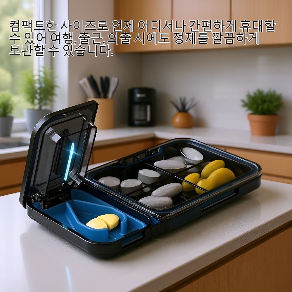 휴대용 정제 분배기