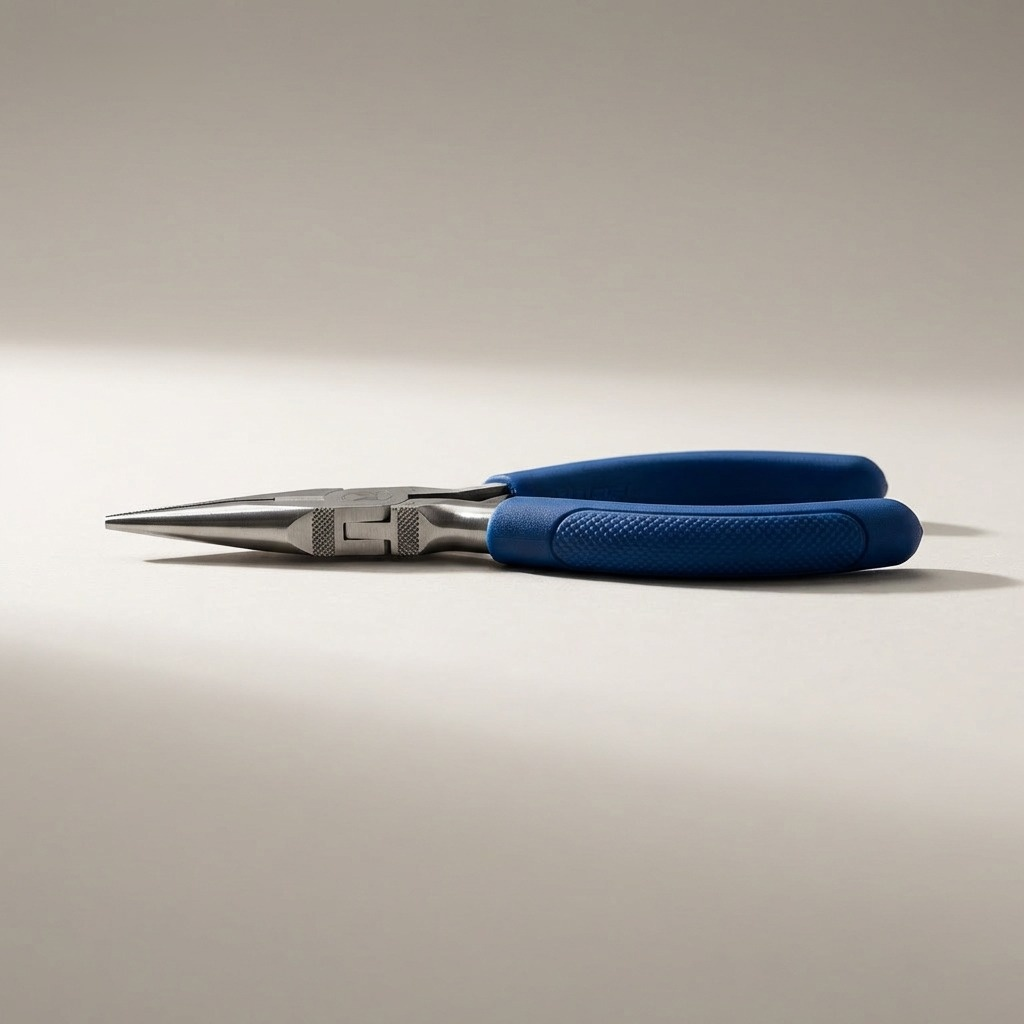 Non-slip handle needle-nose pliers 