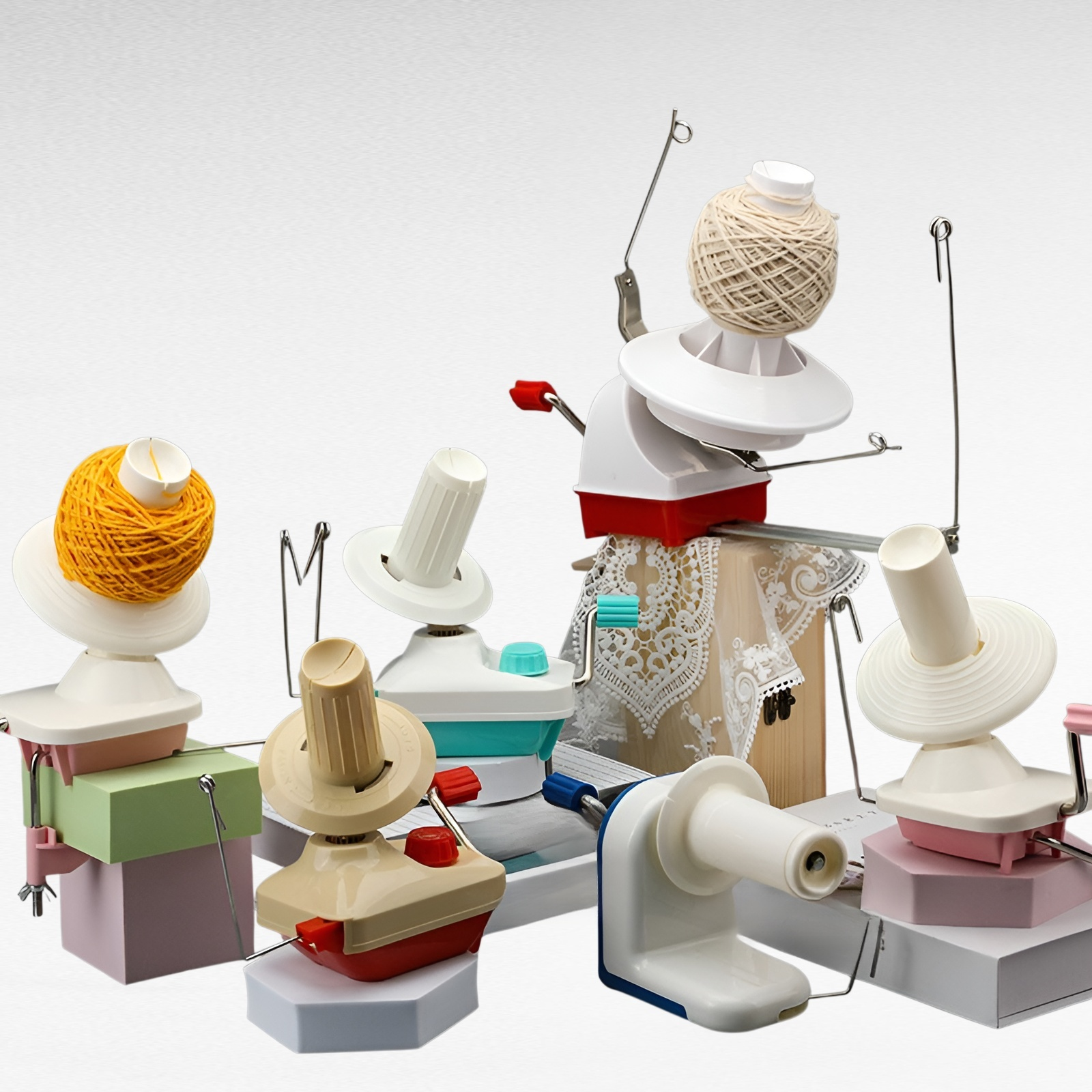  Hand-operated Yarn Winder for Home Use – Small DIY Knitting Tool