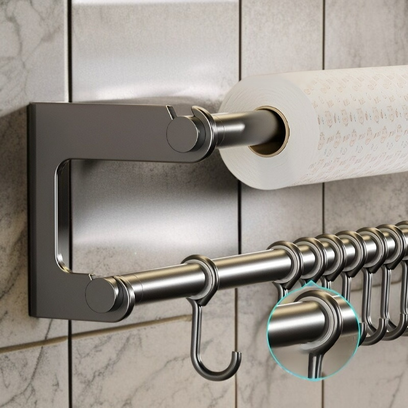 욕실 스텐 후크 펀치프리 벽걸이 수납선반 주방 냄비삽 수저선반 벽선반 스텐후크